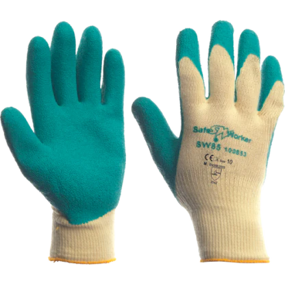 SafeWorker SW 85 POL/katoen/LATEX handschoen