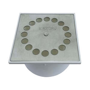 Dyka douchesifon RVS rooster, 10 x 10 cm