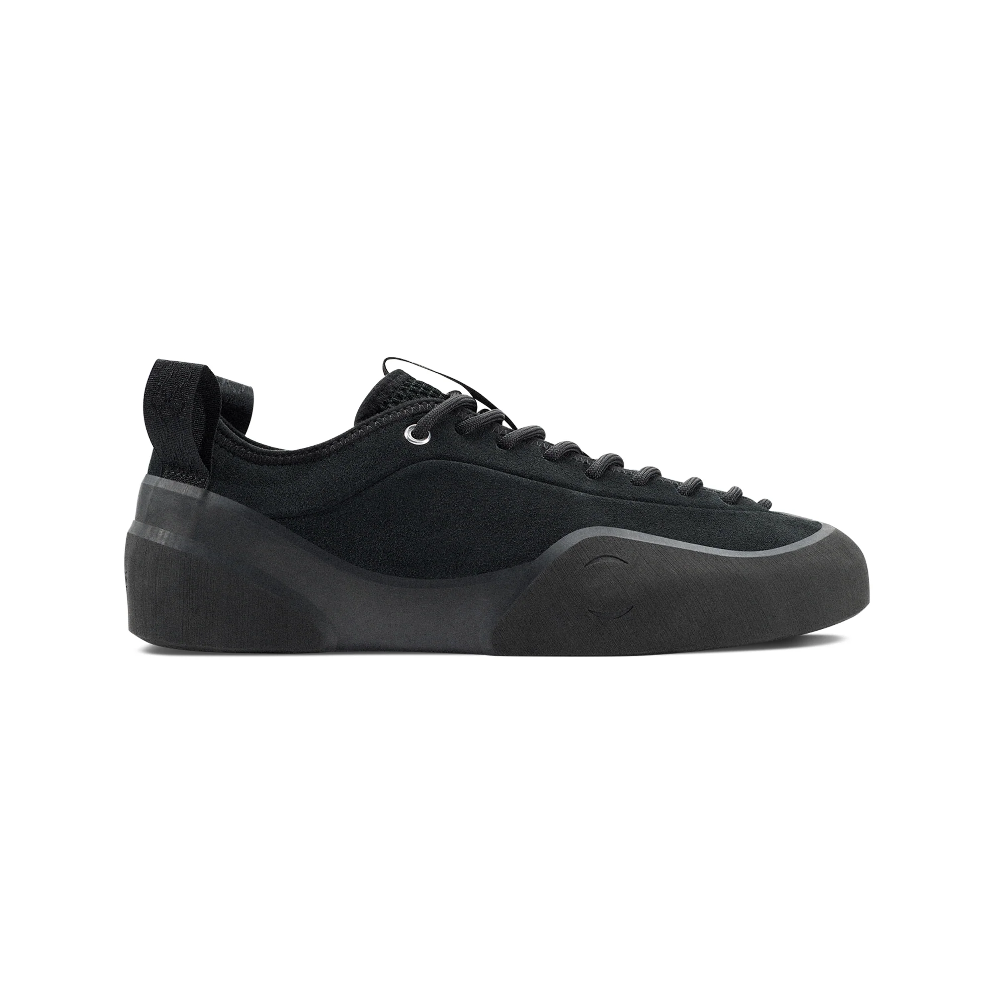 “1.00 PM” SUEDE SHOES (BLACK/NATURAL BLACK)