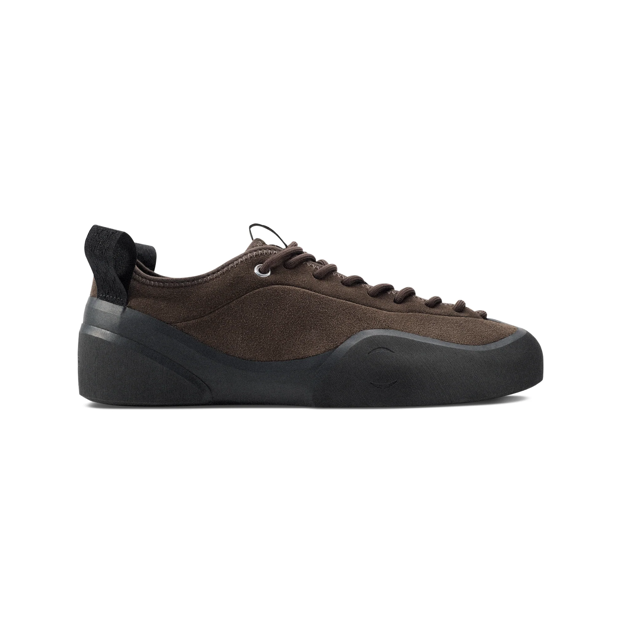 “1.00 PM” SUEDE SHOES (CHOCOLATE/NATURAL BLACK)