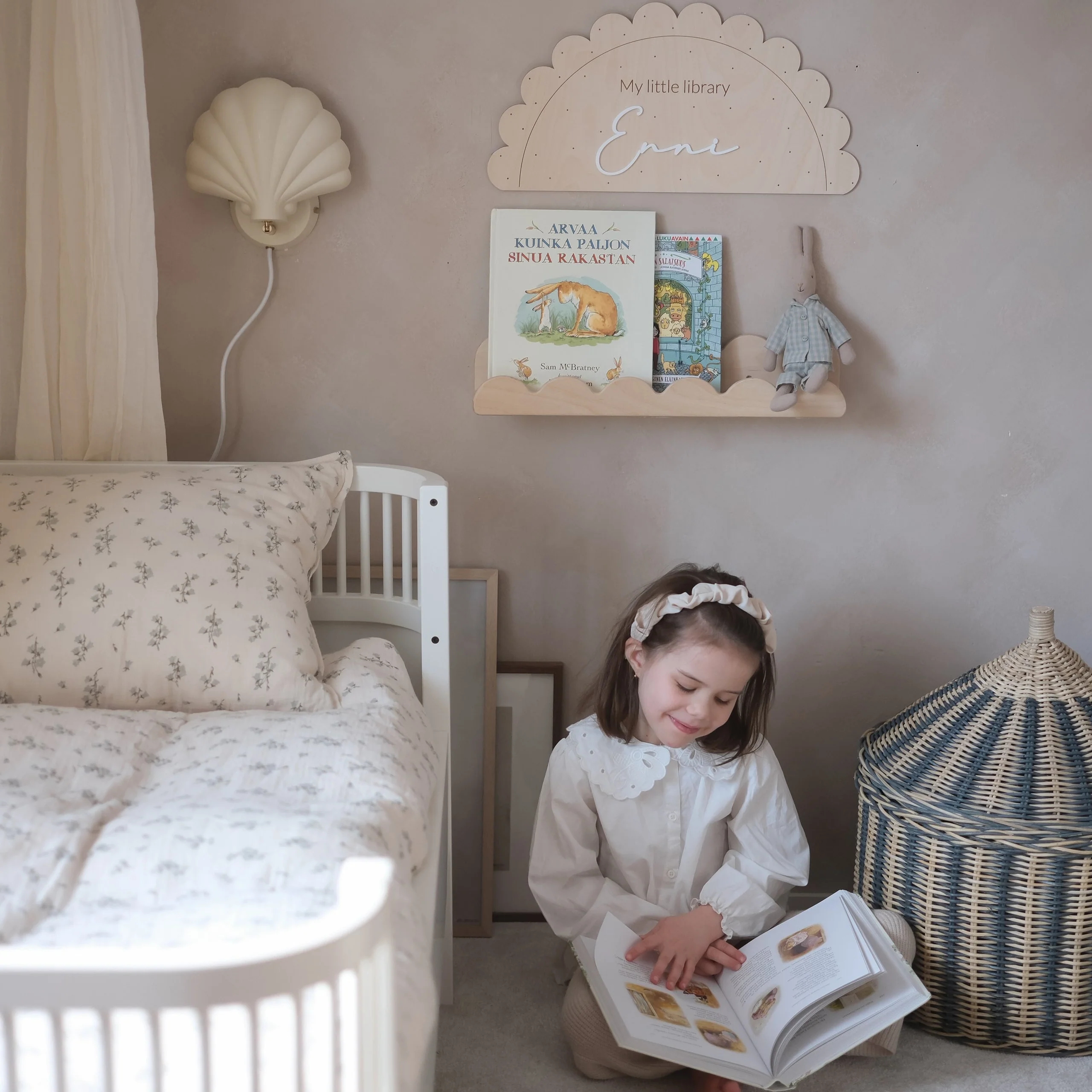 Bibliotheek / Speelhoek bord met naam
