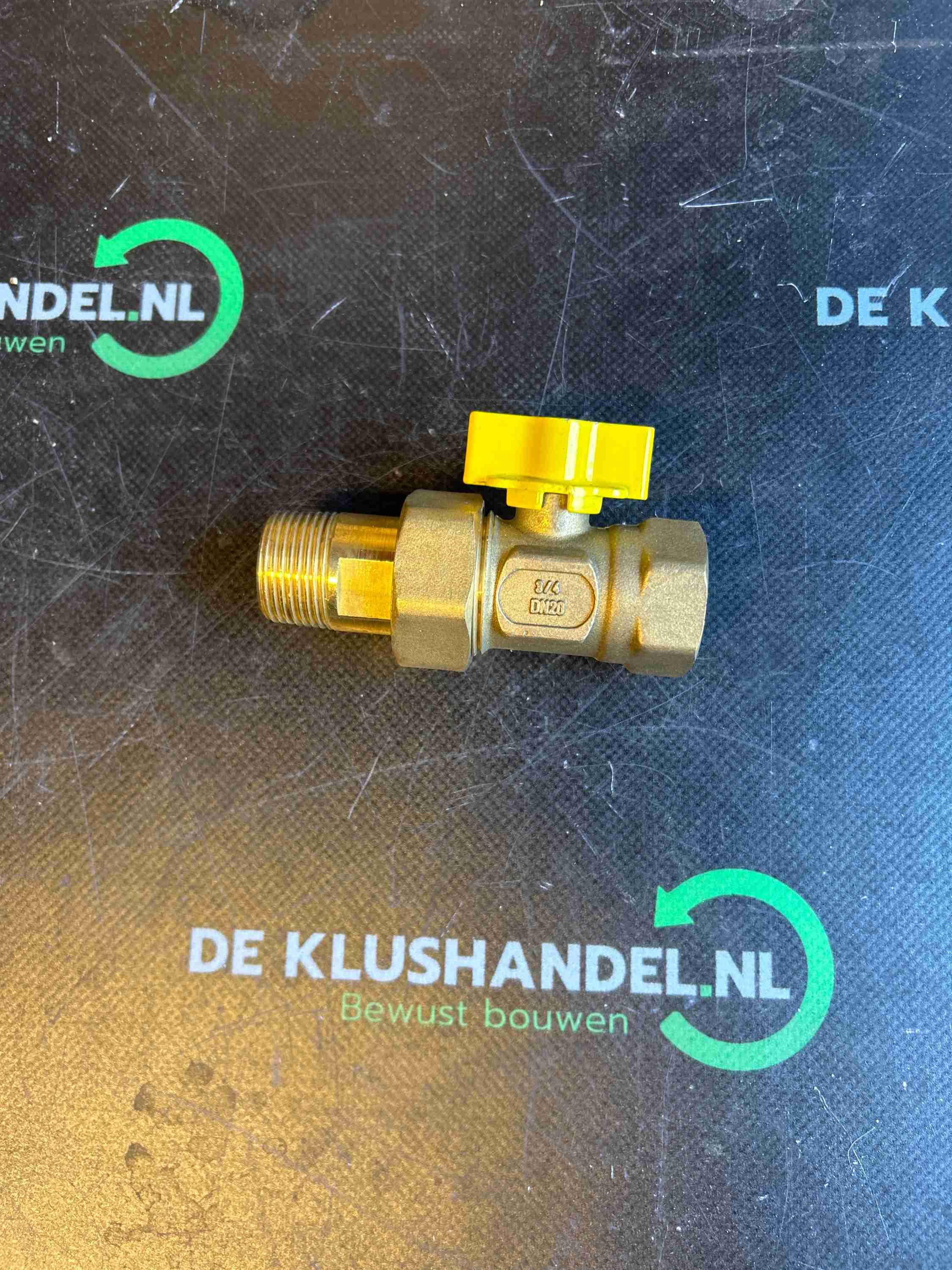 Bonfix gaskogelkraan knelkoppeling 3/4 binnendraad x 3/4 buitendraad
