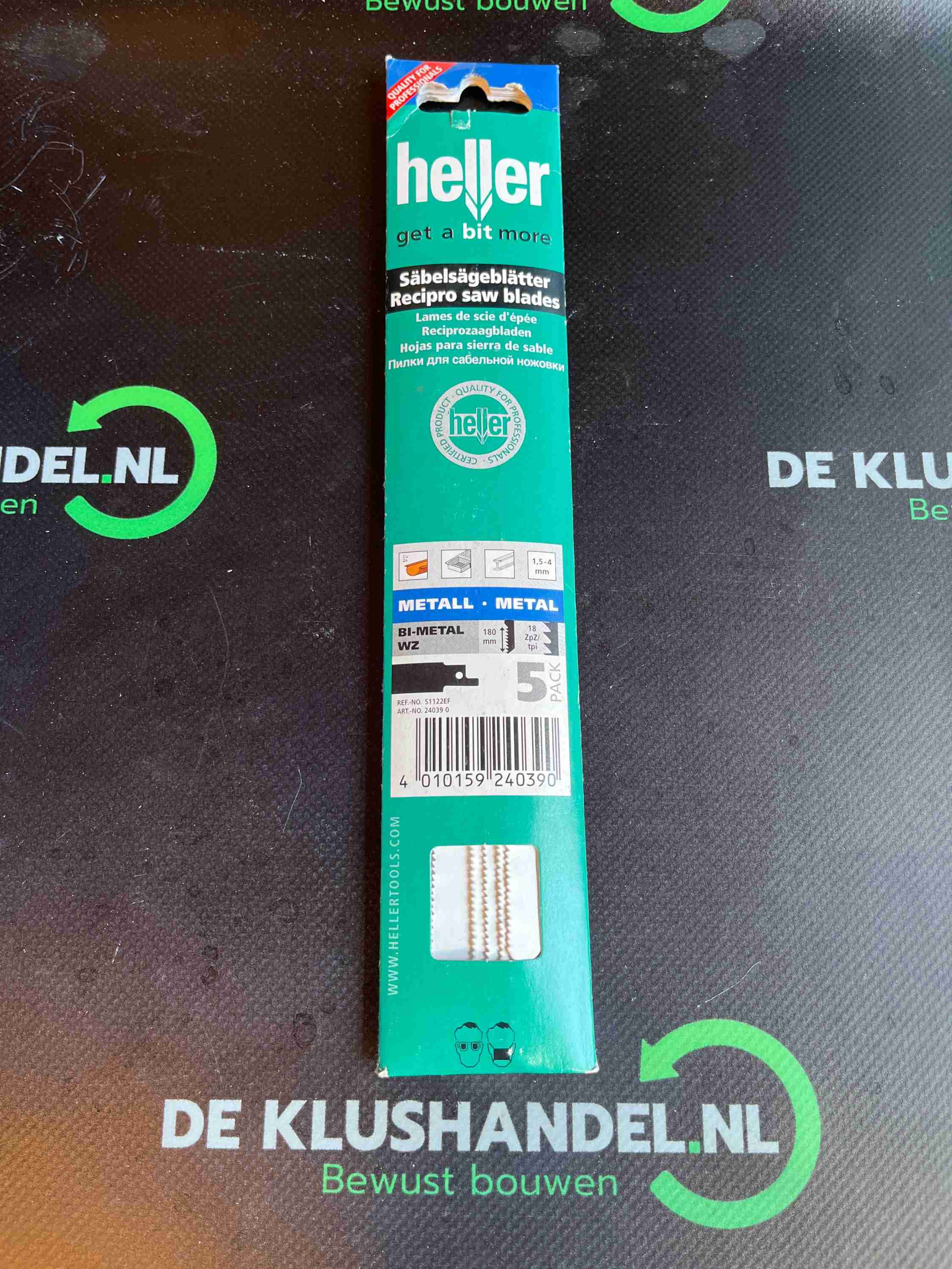 Heller 24039 0 Sabelzaagblad 4040 Zaagbladlengte 180 mm 5 stuk(s)