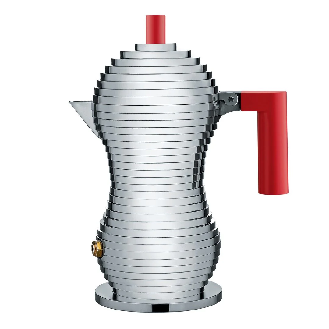Alessi Pulcina koffiemaker – 15 cl rood – inductie