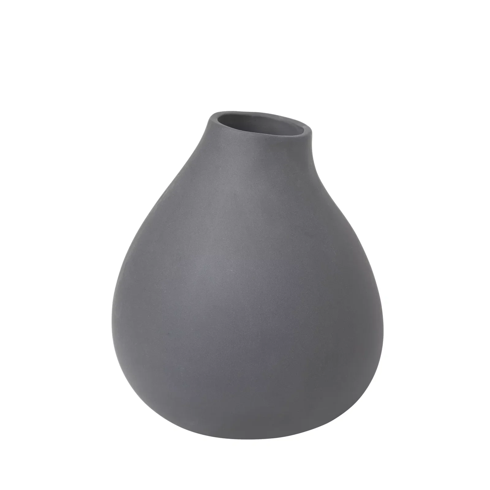Blomus NONA Vaas – Grijs (Porselein, 17 cm)