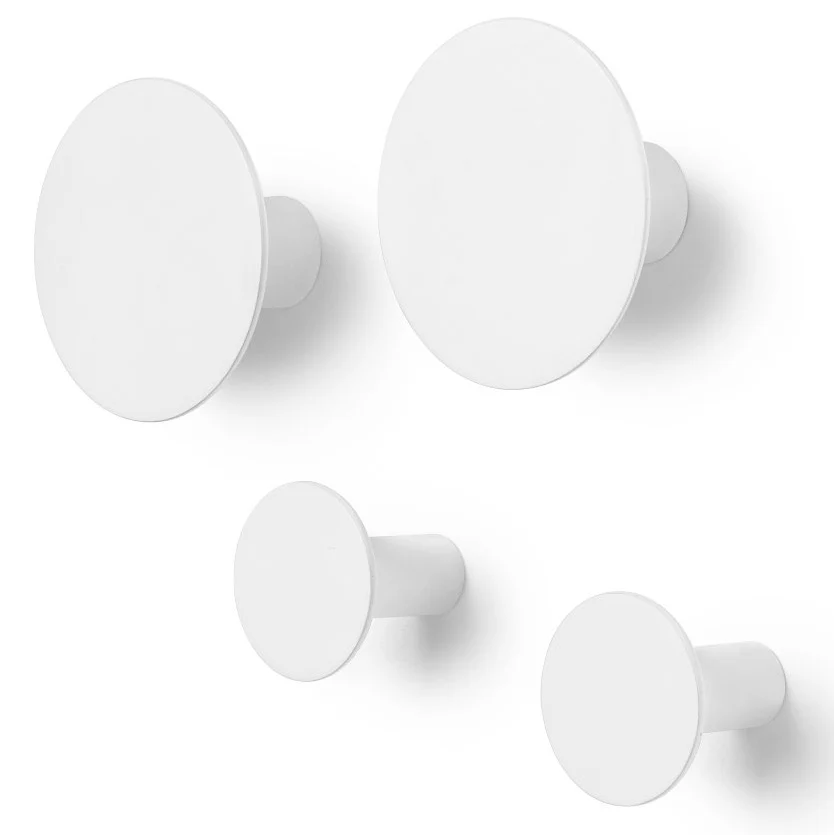 Blomus “Ponto” Set 4 Wandhaken – Wit
