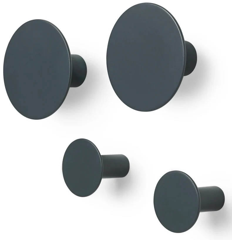 Blomus “Ponto” Set 4 Wandhaken – Anthracite