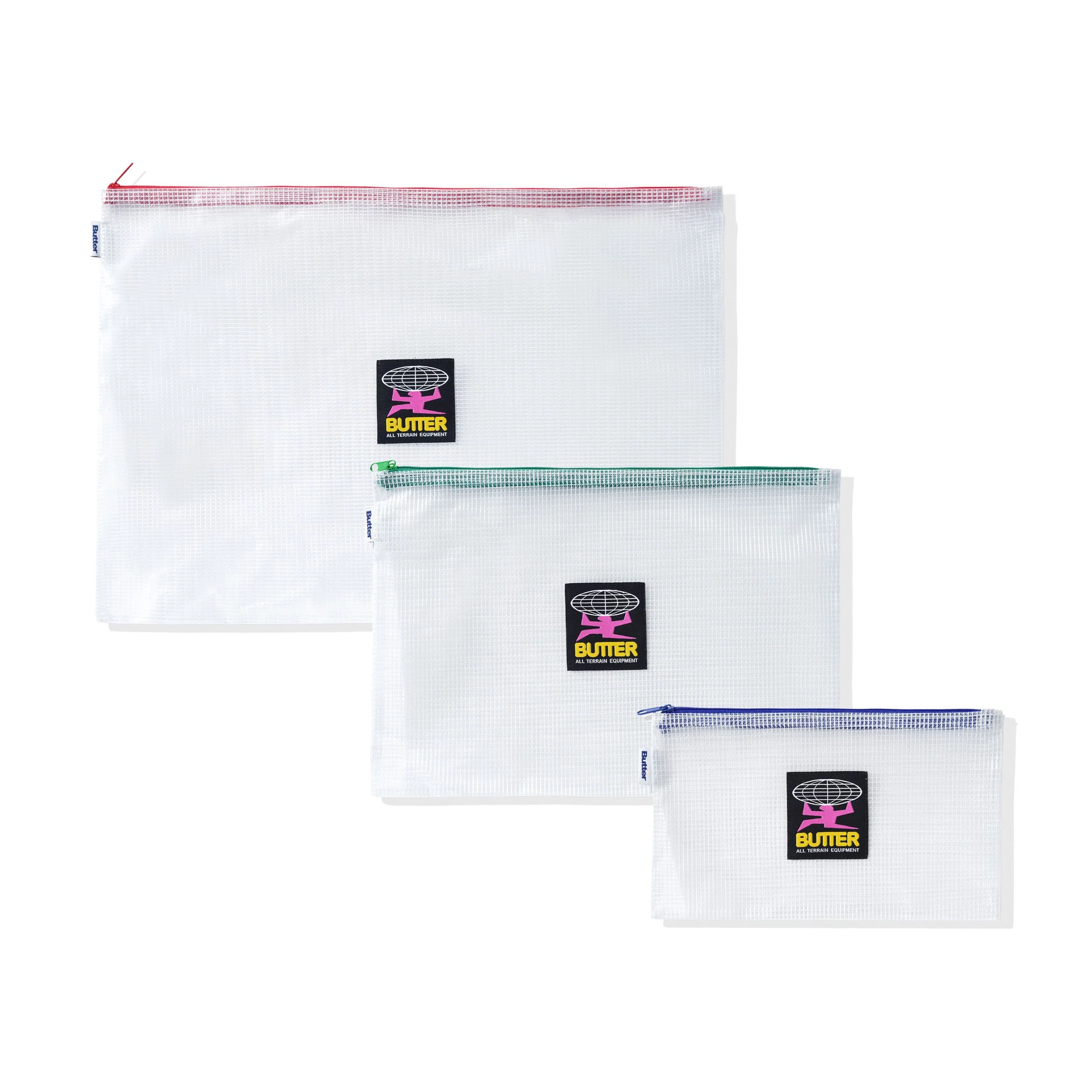 “EQUIPMENT” ORGANISERS (3 PACK – TRANSPARENT)