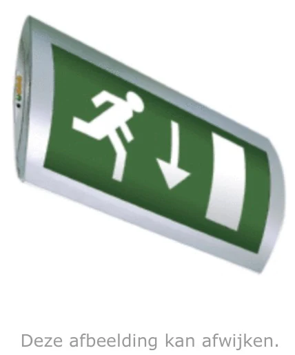 Van Lien noodverlichting plafond/wand opbouw – LED – 2x 1w – IP40 – OLN-1/ZT/LED