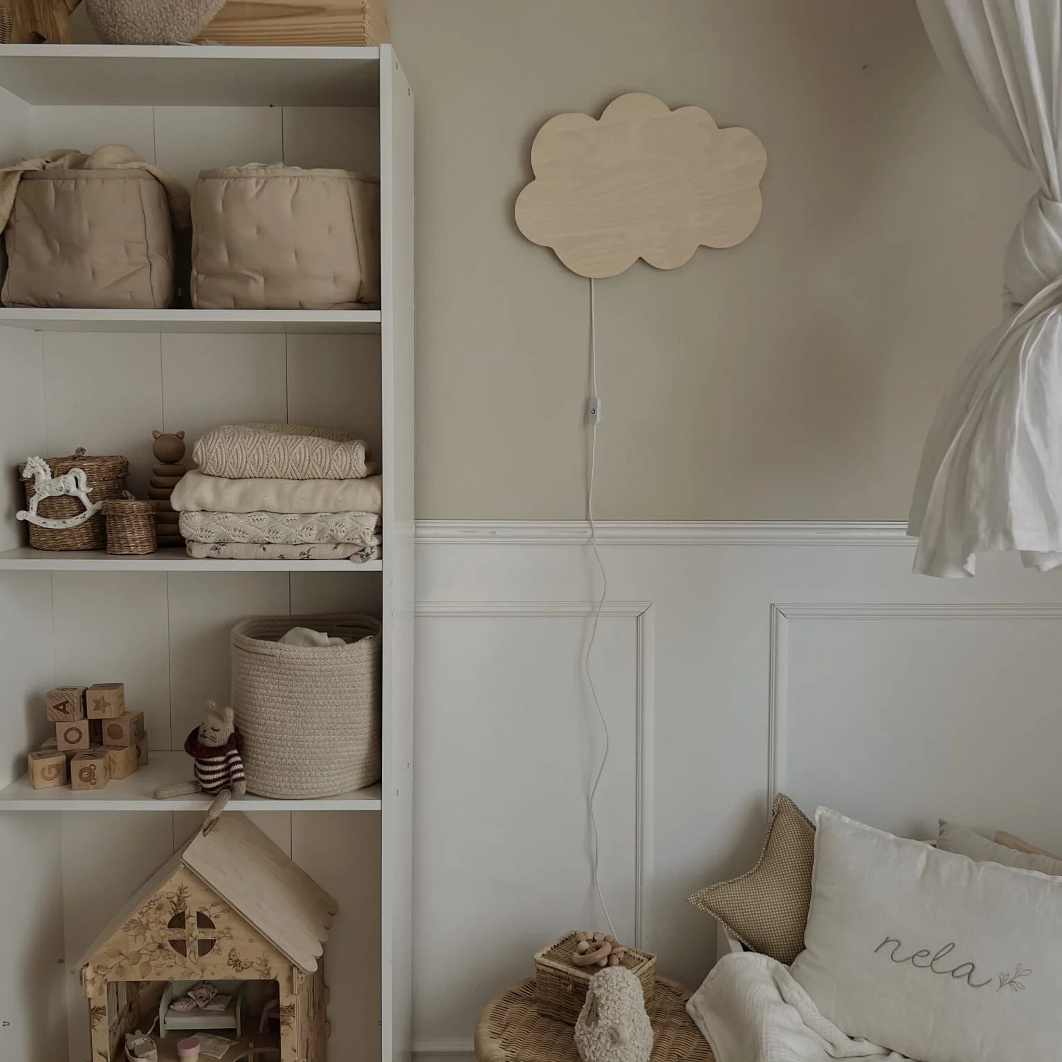 Wandlamp Wolk