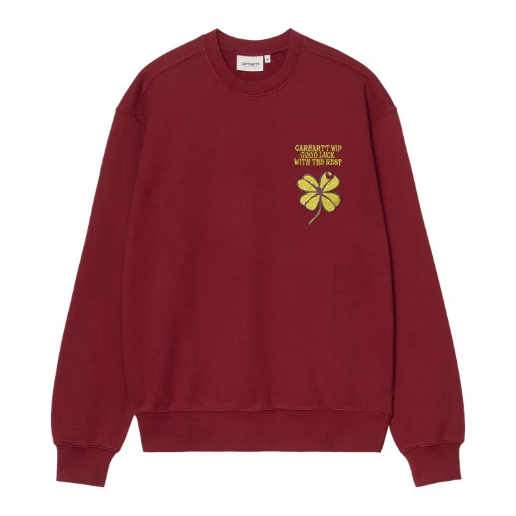 “CLOVER” CREWNECK SWEATER (MARSALA)