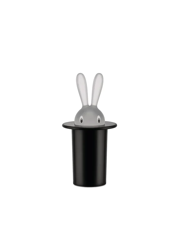 Alessi Magic Bunny Tandenstokerhouder – zwart