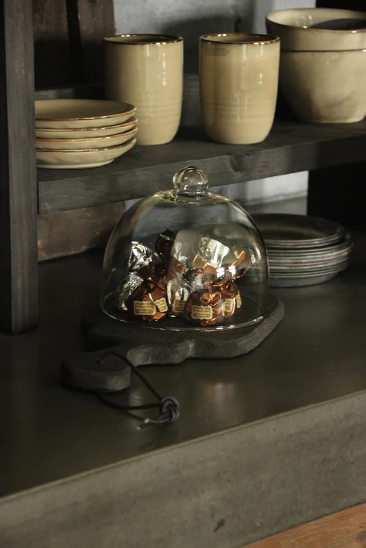 Onderzetter-amuseplank oud eikenhout L
