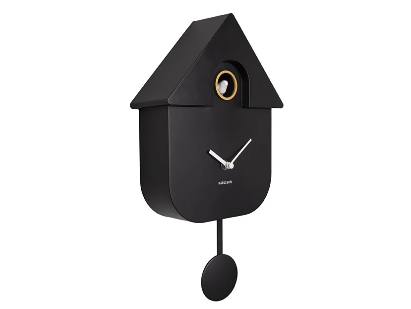 Karlsson Modern Cuckoo Wandklok – Zwart
