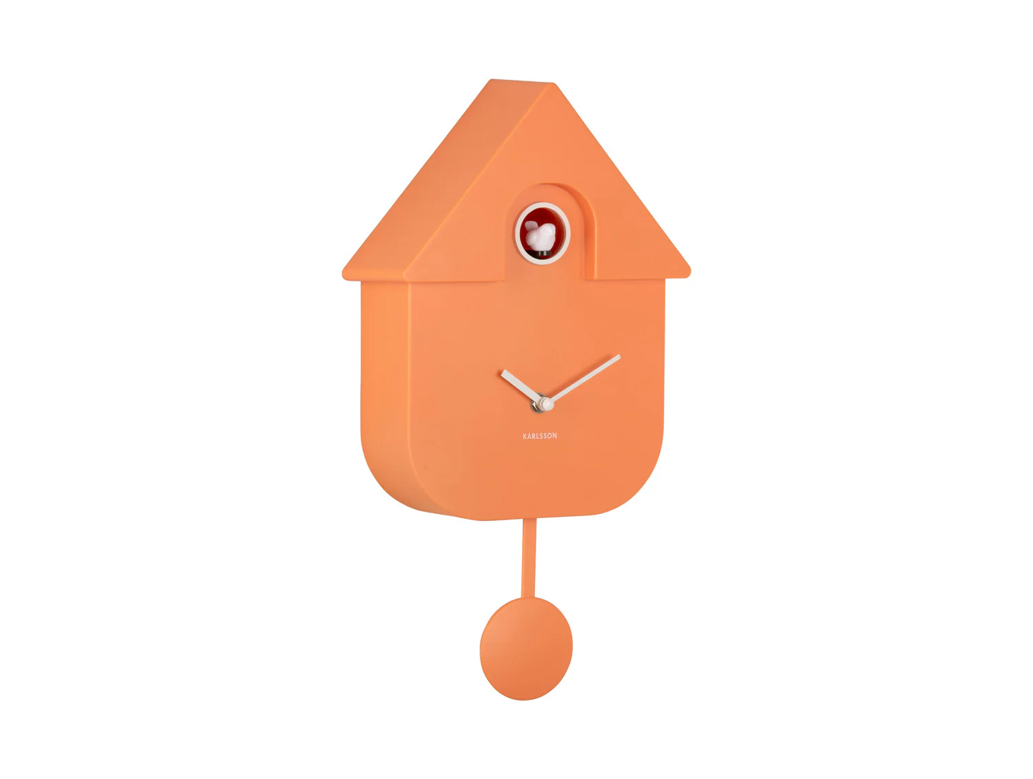 Karlsson Modern Cuckoo Wandklok – Oranje