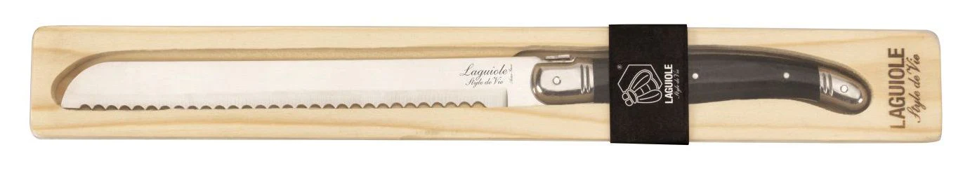Laguiole “Premium Line” Broodmes – zwart