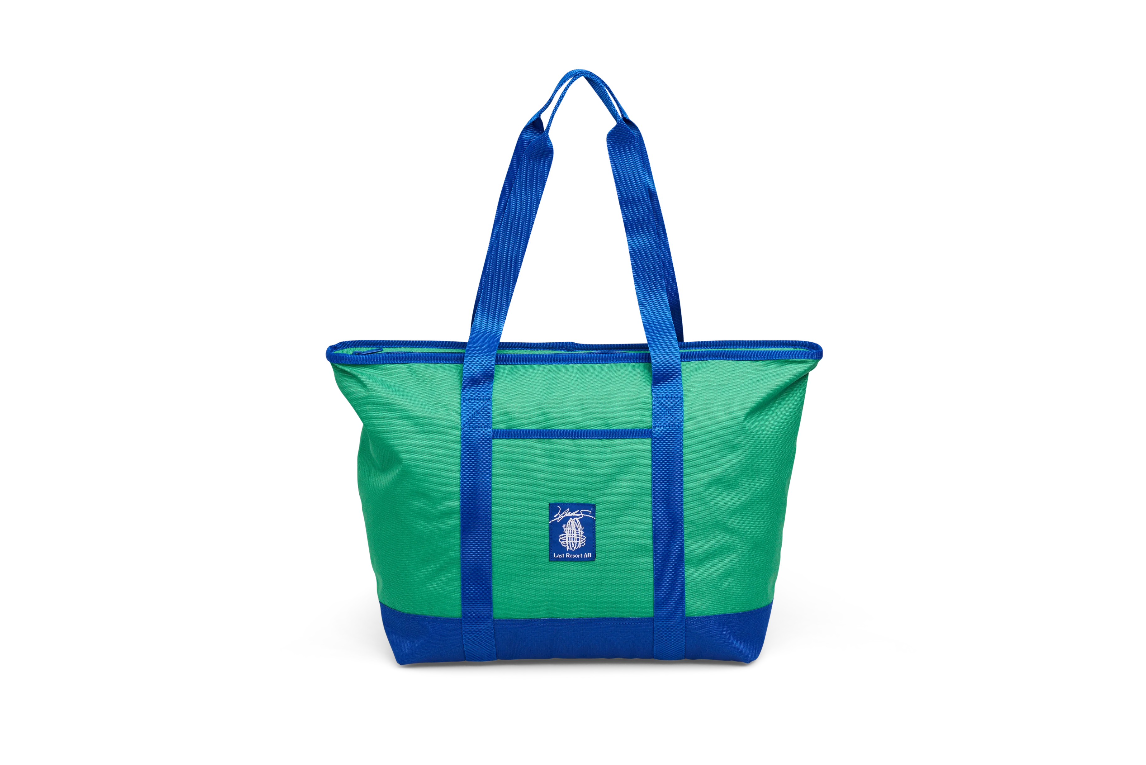 “JS” COOLER BAG (KELLY GREEN/KLEIN BLUE)