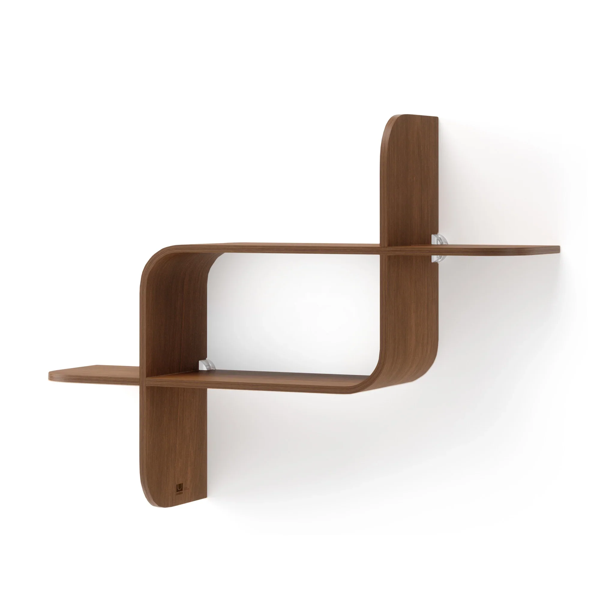 Umbra Montage Wandplank – Light-Walnut
