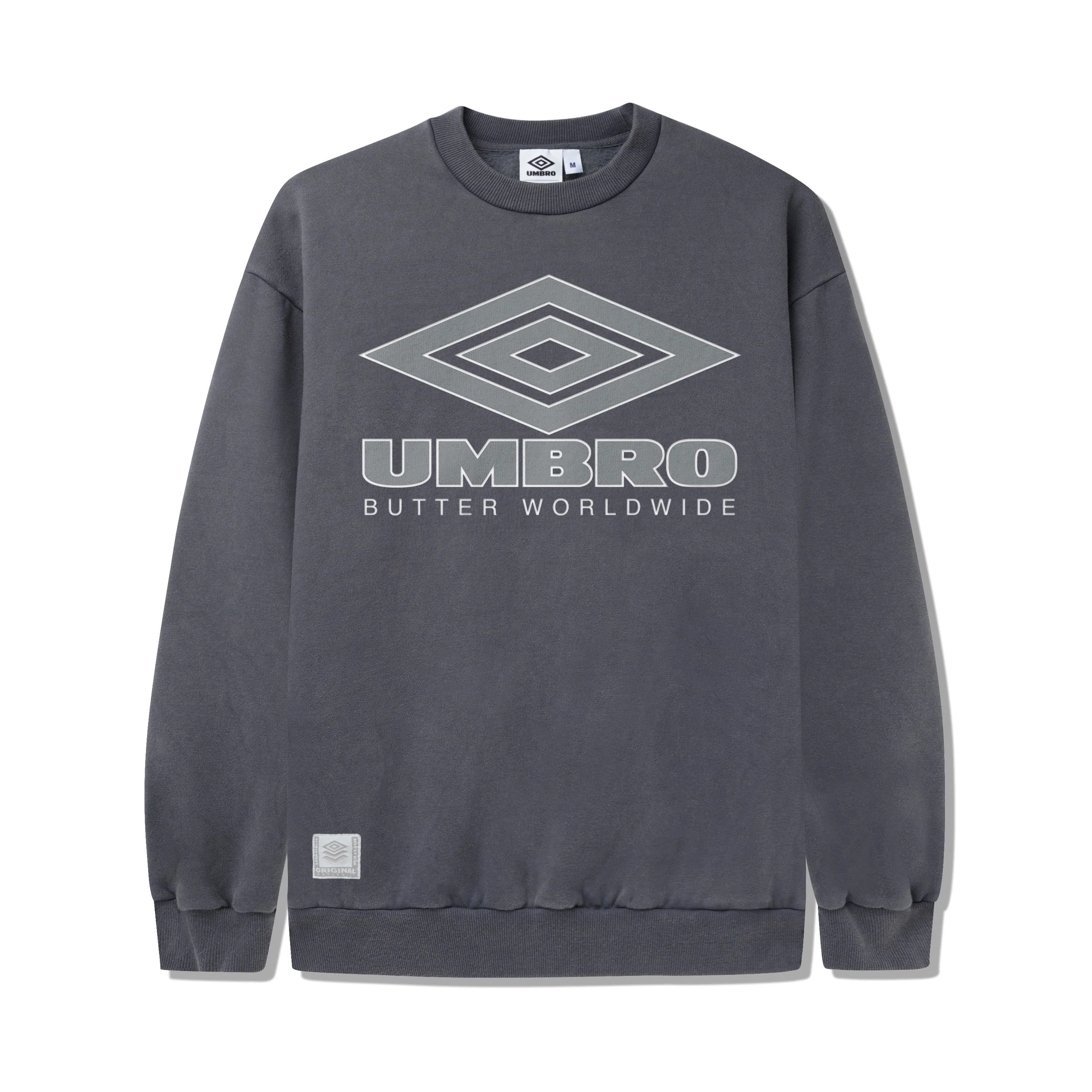 “DIAMOND LOGO” CREWNECK (WASHED SLATE)