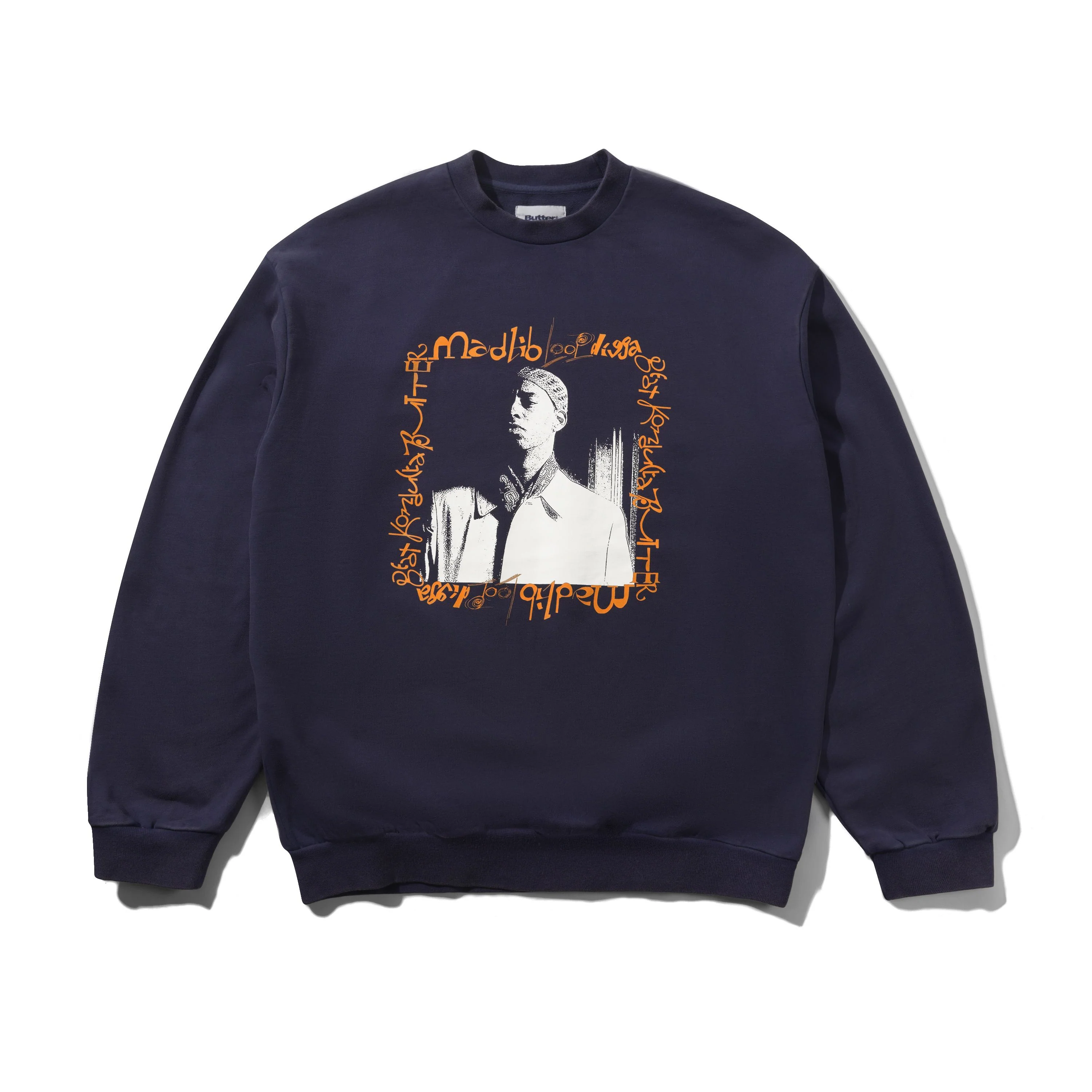 “LOOP DIGGA” CREWNECK (WASHED NAVY)