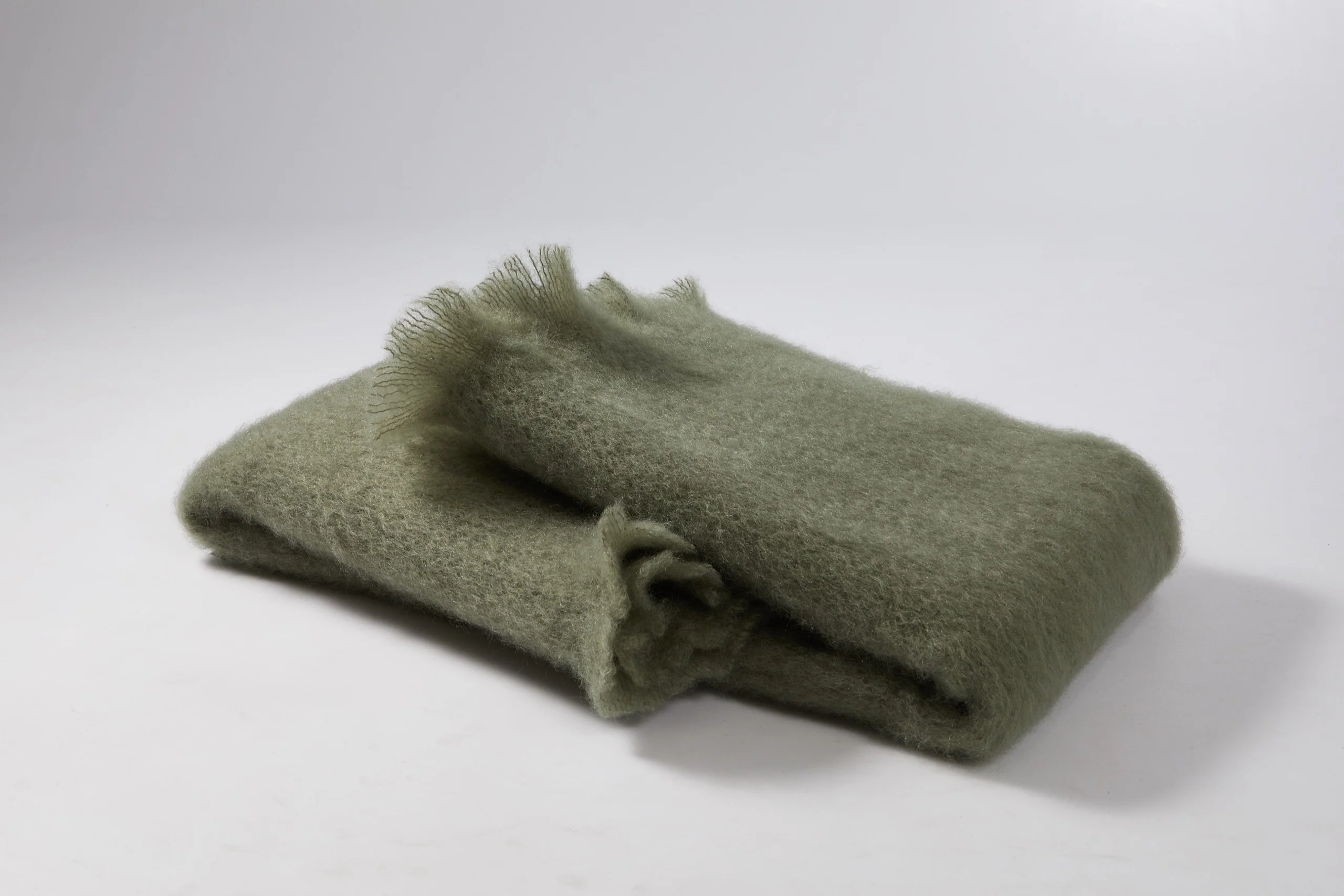 Mantas Ezcaray Mohair Lisos Sjaal 65×200 cm – Groen (604)