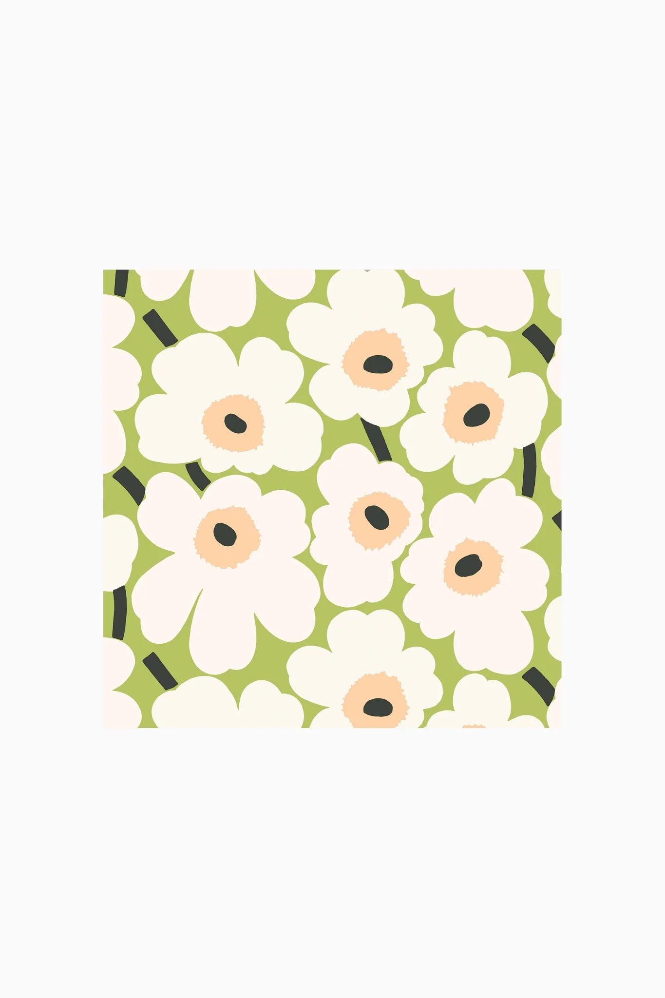 Marimekko Mini Unikko Servetten Lichtgroen – 33×33 cm – 20 Stuks