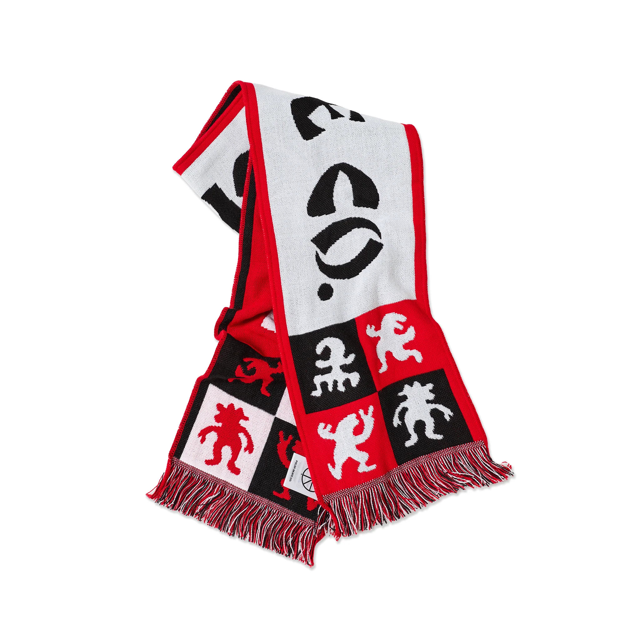“CHECKERS” FOOTBALL SCARF (RED)