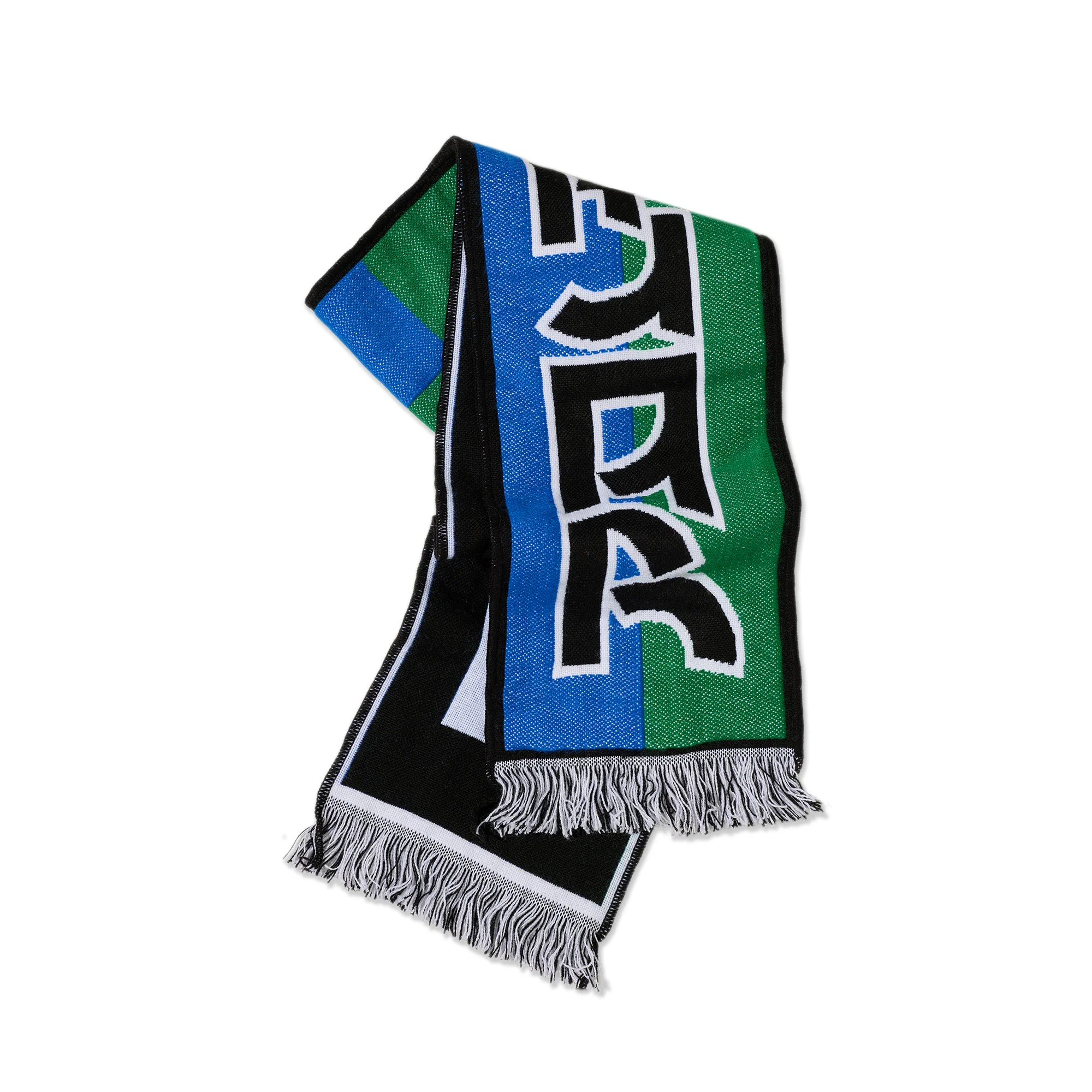 “SQUARES” FOOTBALL SCARF (BLUE/GREEN)