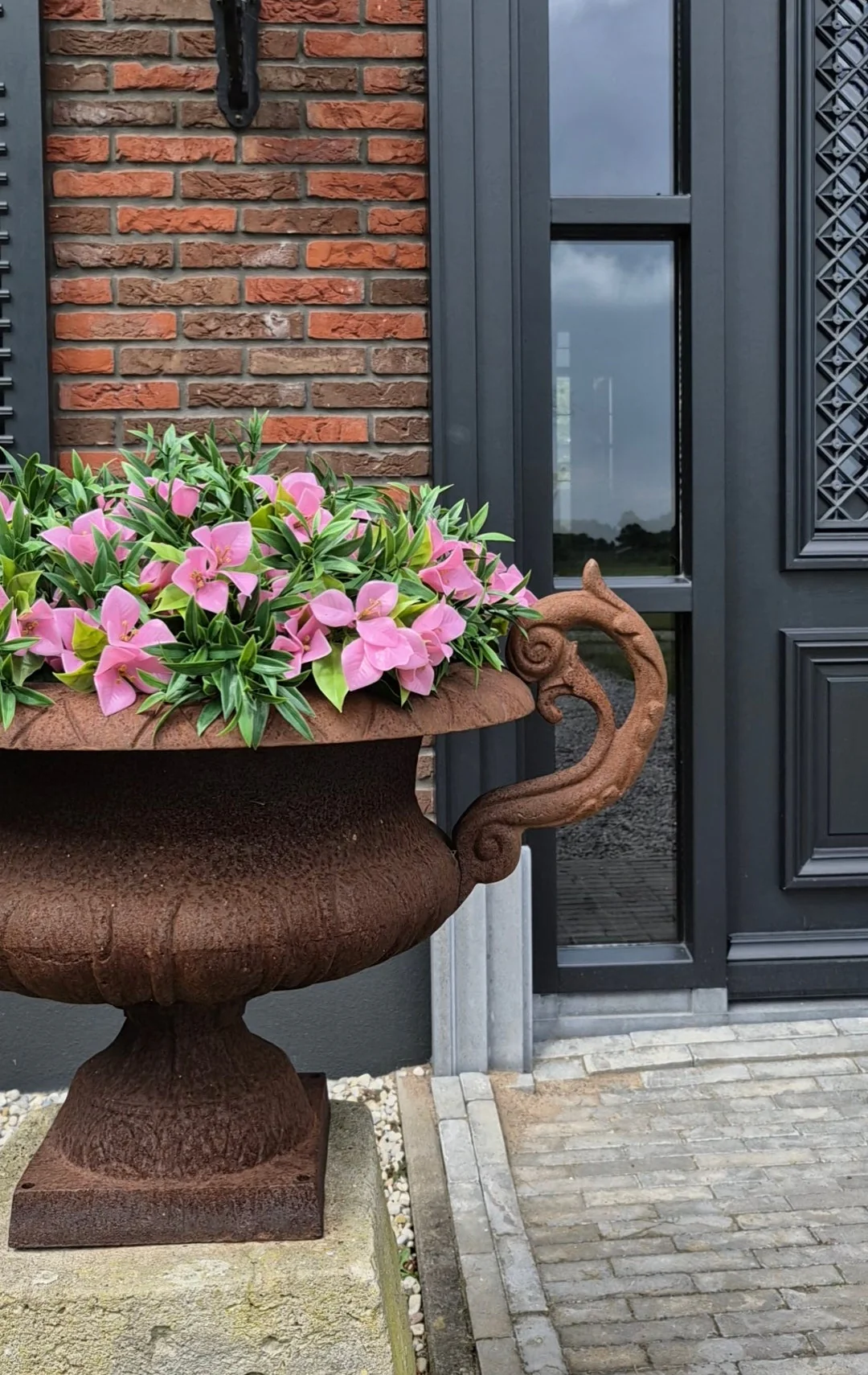 Bougainvillea kunstplant roze UV – 30 cm