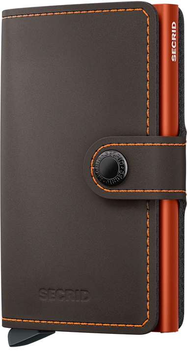 Secrid Miniwallet – Matte Truffle-Orange
