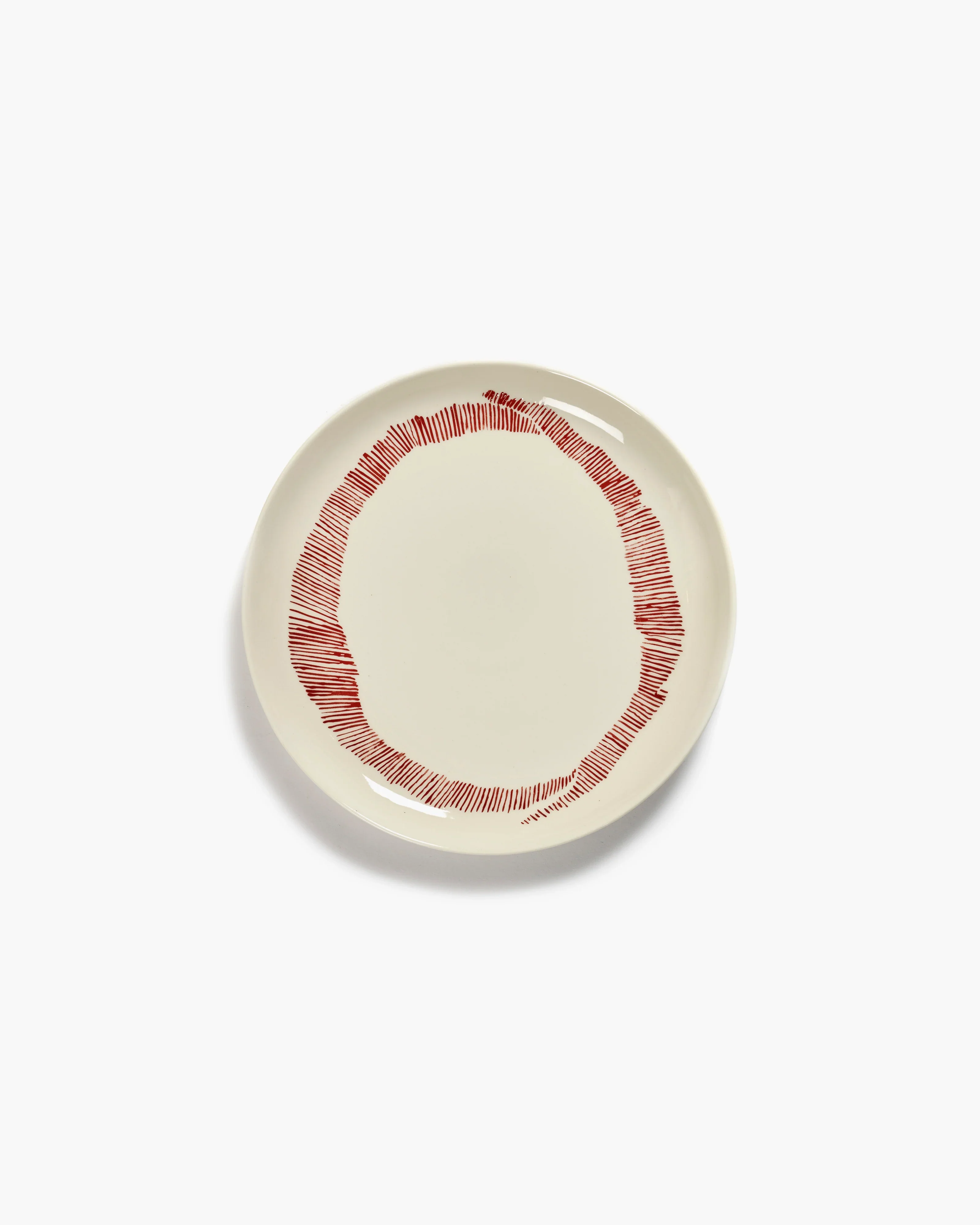 Serax X Ottolenghi Bord M Feast – wit/rood – Ø 22,5 cm