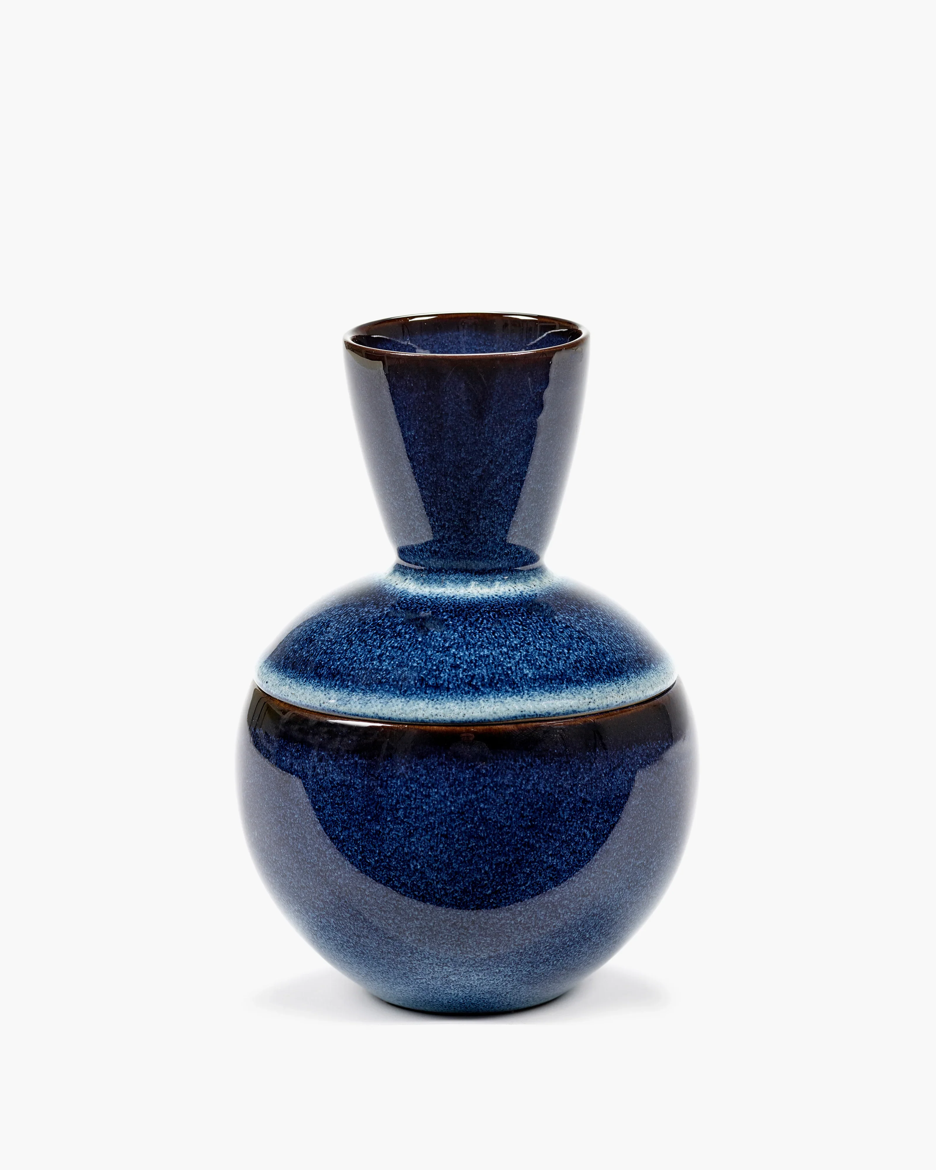 Serax Potje met Deksel – Donkerblauw – Ø12 cm