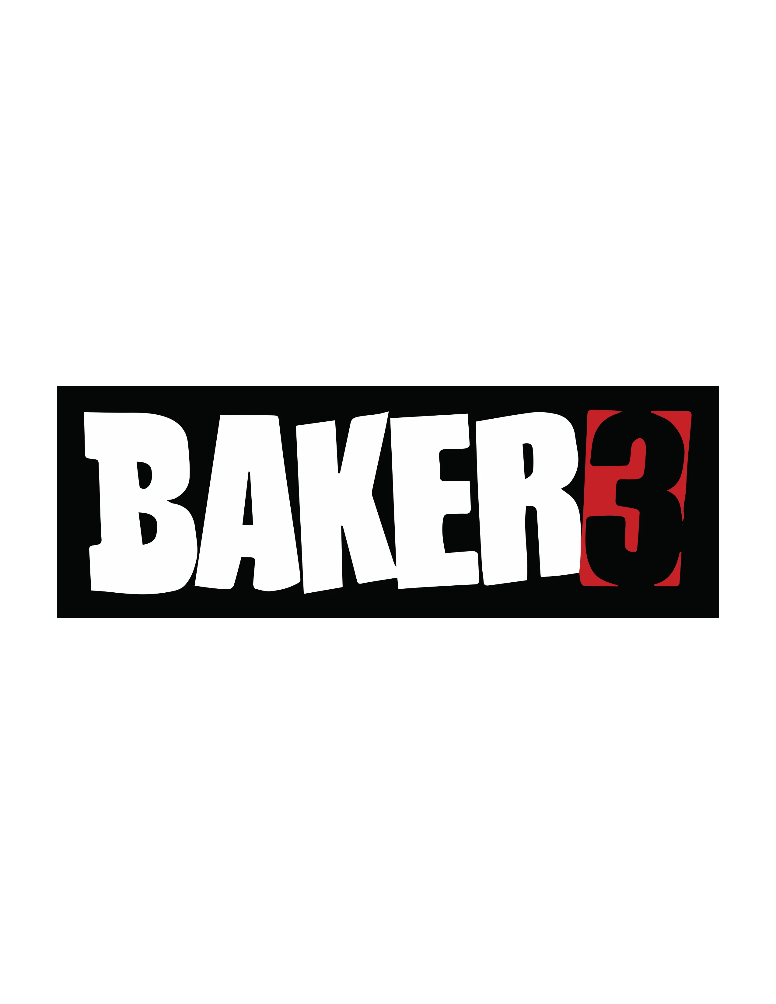 “BAKER 3” STICKER