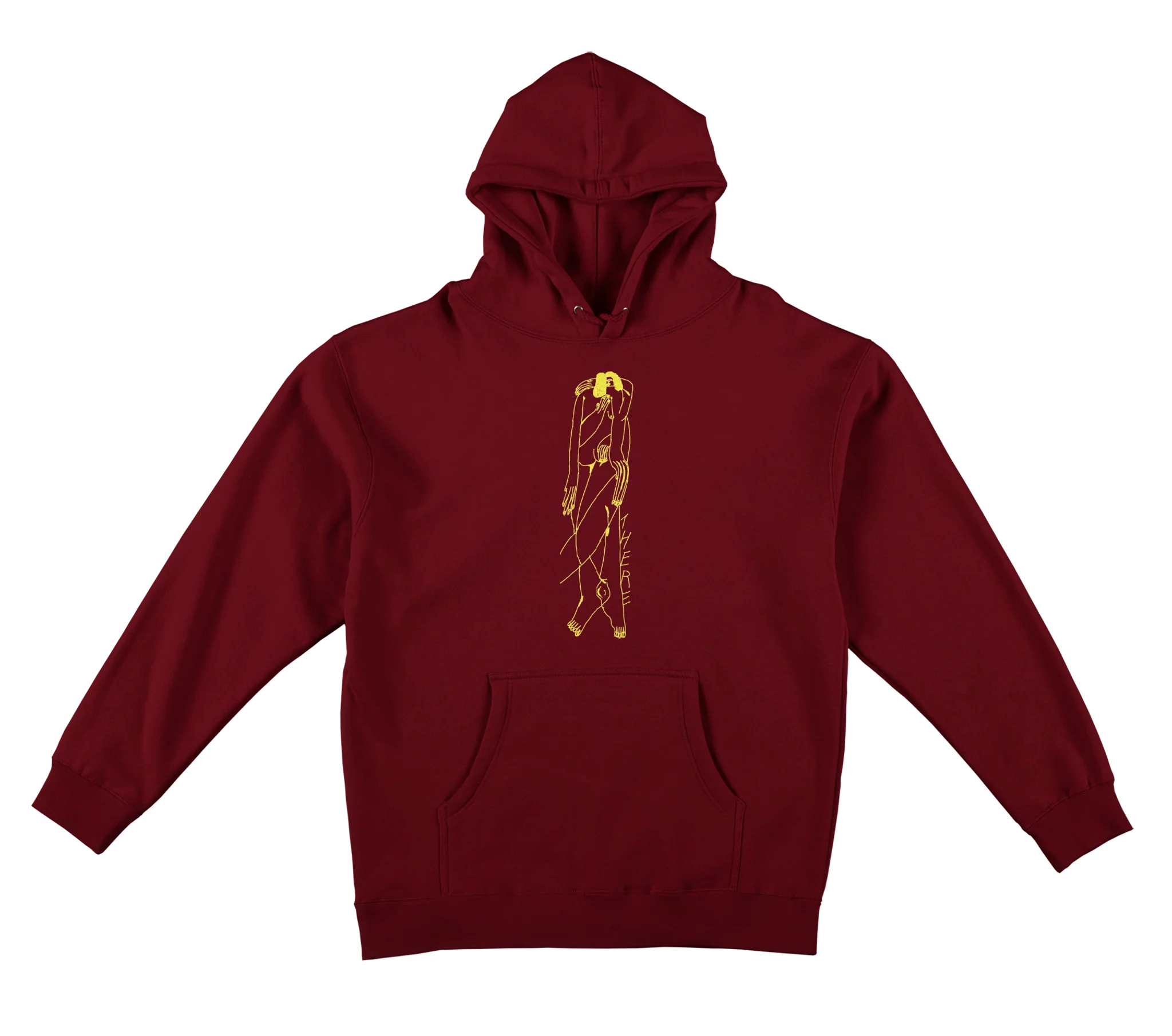 “AROUND” HOODIE (BURGUNDY)
