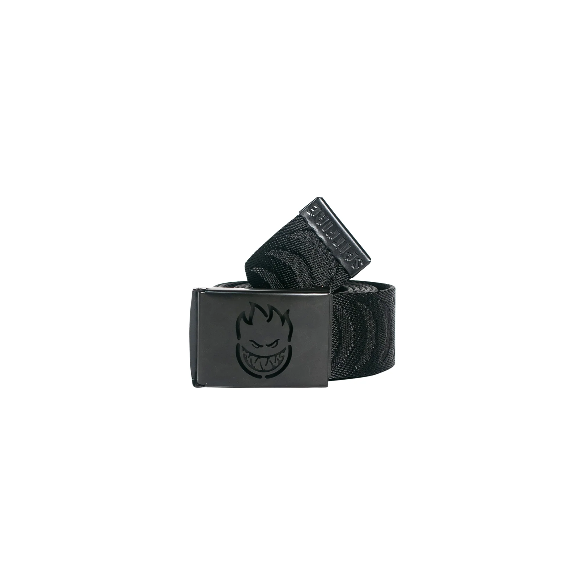“BIGHEAD CUT OUT CRESCENT” BELT (BLACK/BLACK)