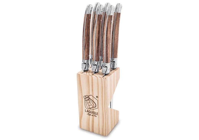 Laguiole “Premium Line” Steakmessen – Wood