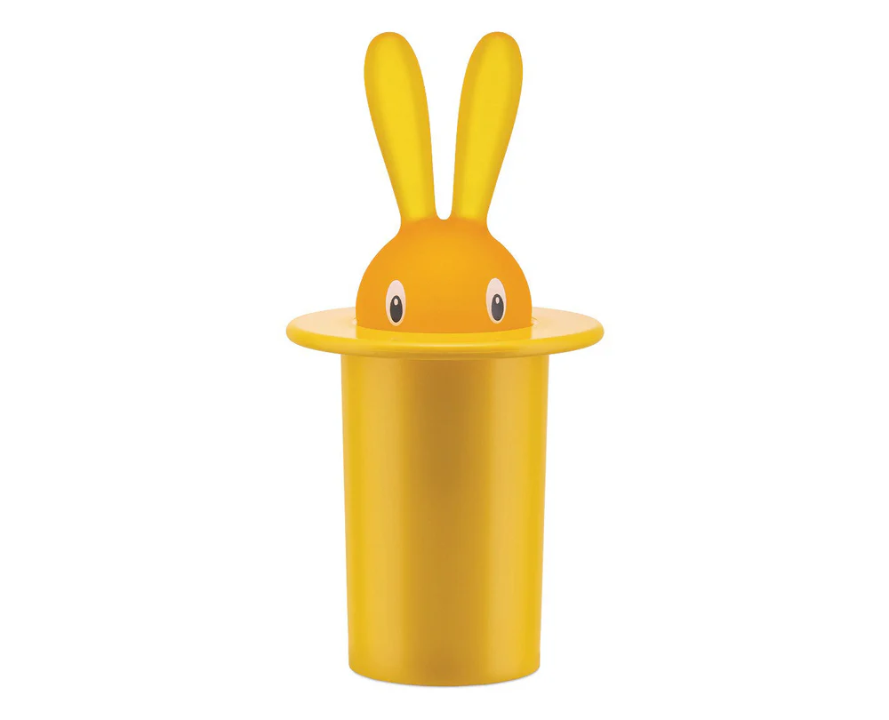 Alessi Magic Bunny Tandenstokerhouder – geel
