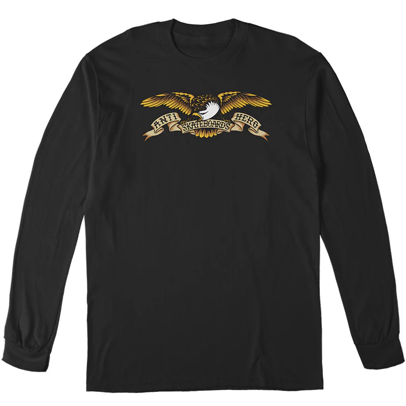 “CLASSIC EAGLE” YOUTH LONGSLEEVE (BLACK)