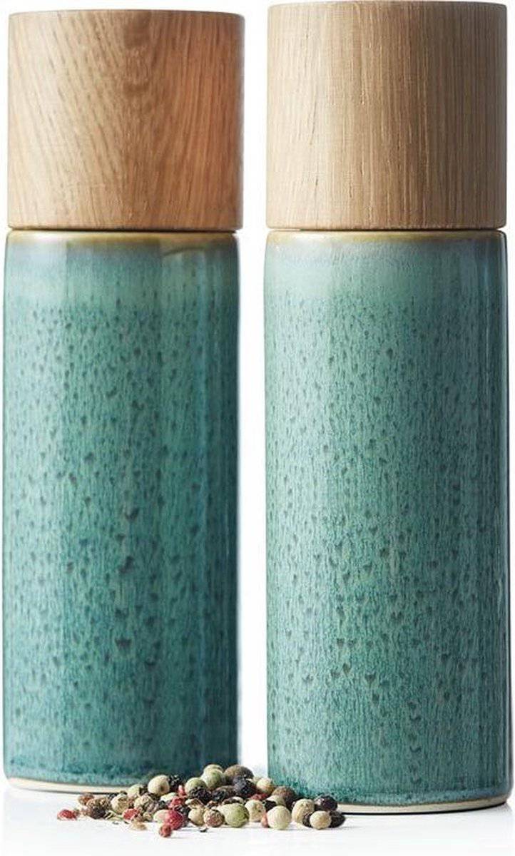 BITZ – Peper en Zoutstel – Dia. 5,0 x 16,7 cm groen
