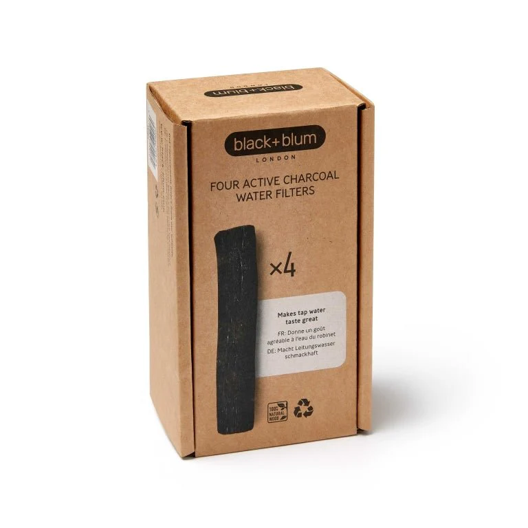 Black+Blum Active Charcoal – Waterfilter set van 4