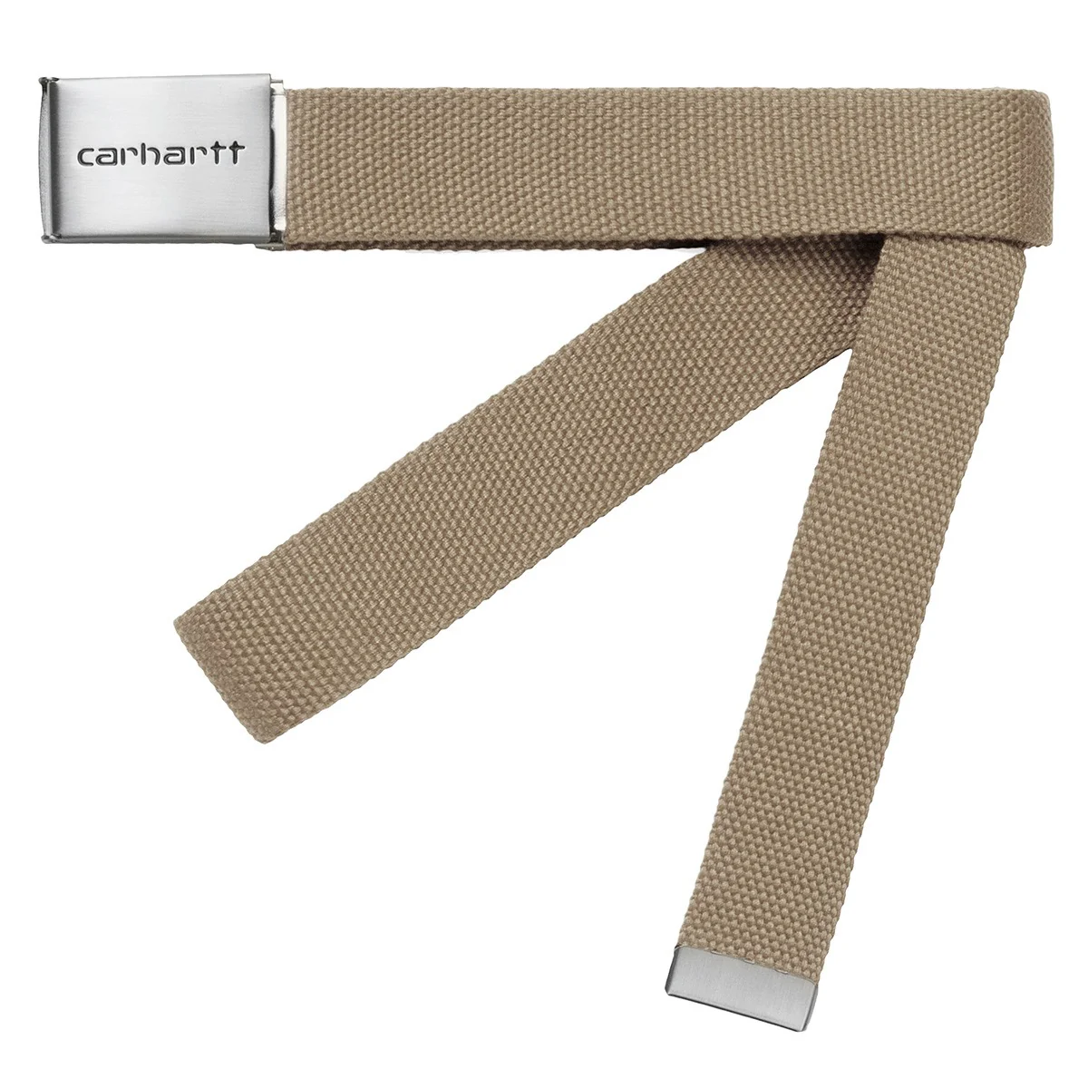 “CLIP” CHROME BELT (LEATHER)