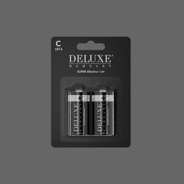 C Batterijen – 2 stuks – Super Alkaline – Deluxe Homeart