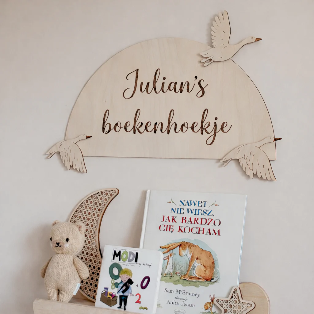 Bibliotheek / Speelhoek bord -Ganzen