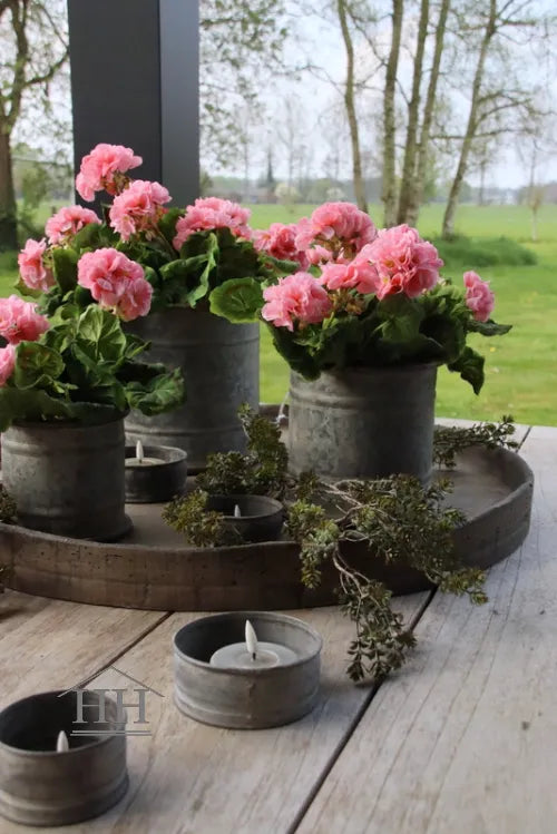 Geranium kunstplant roze – 26 cm