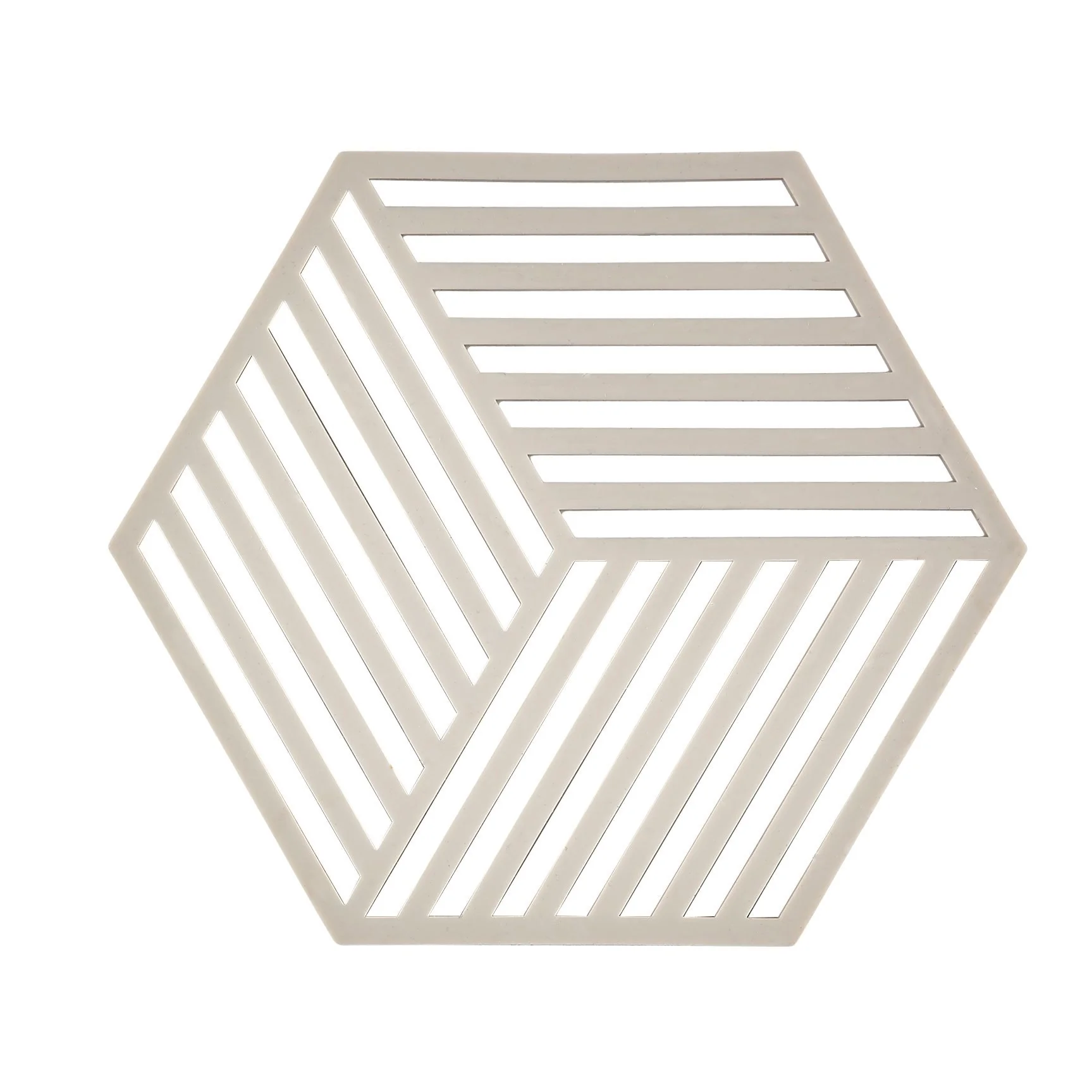 Pannenonderzetter “Hexagon” Zone – warm grey