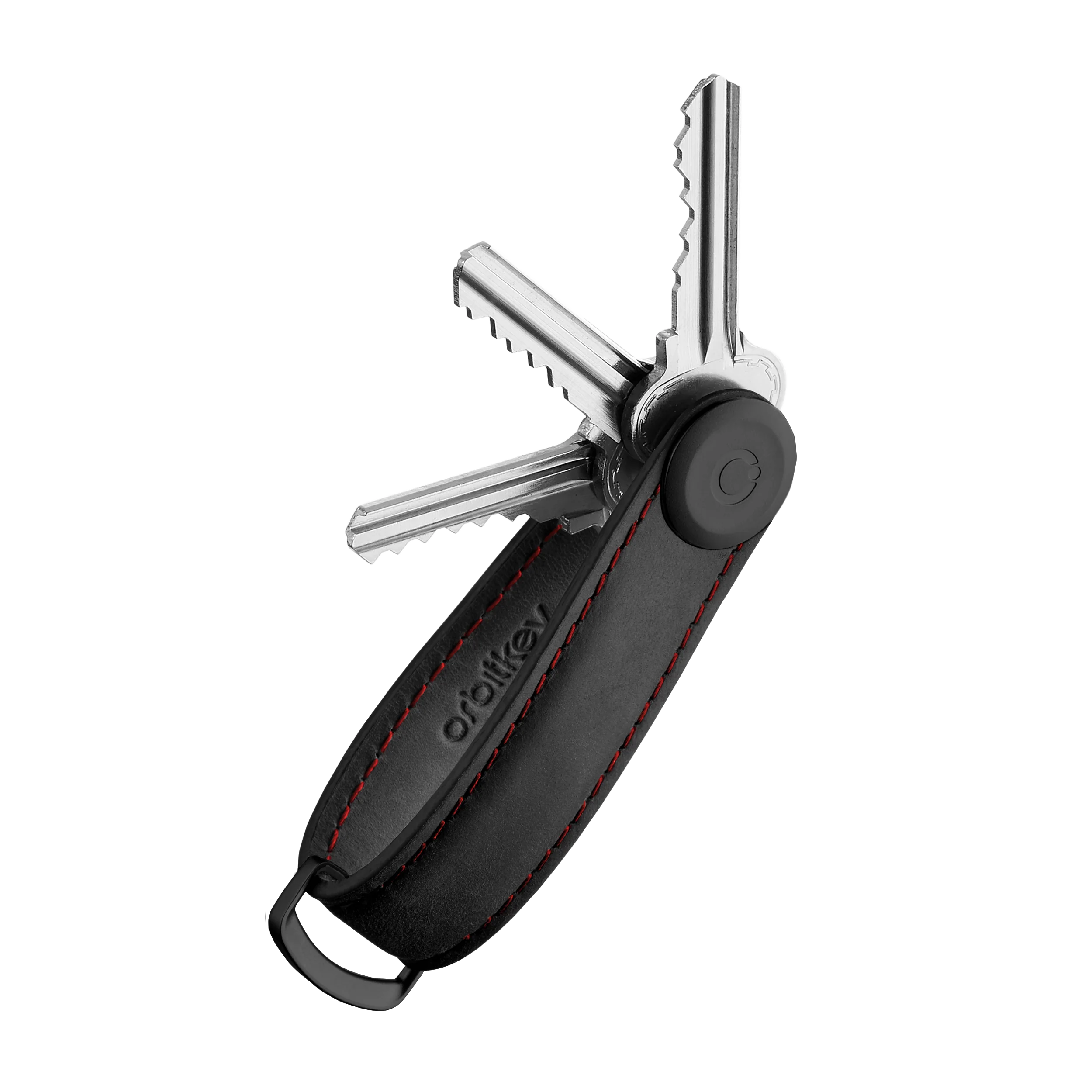 Orbitkey Premium Leer 2.0 – Zwart / Rood