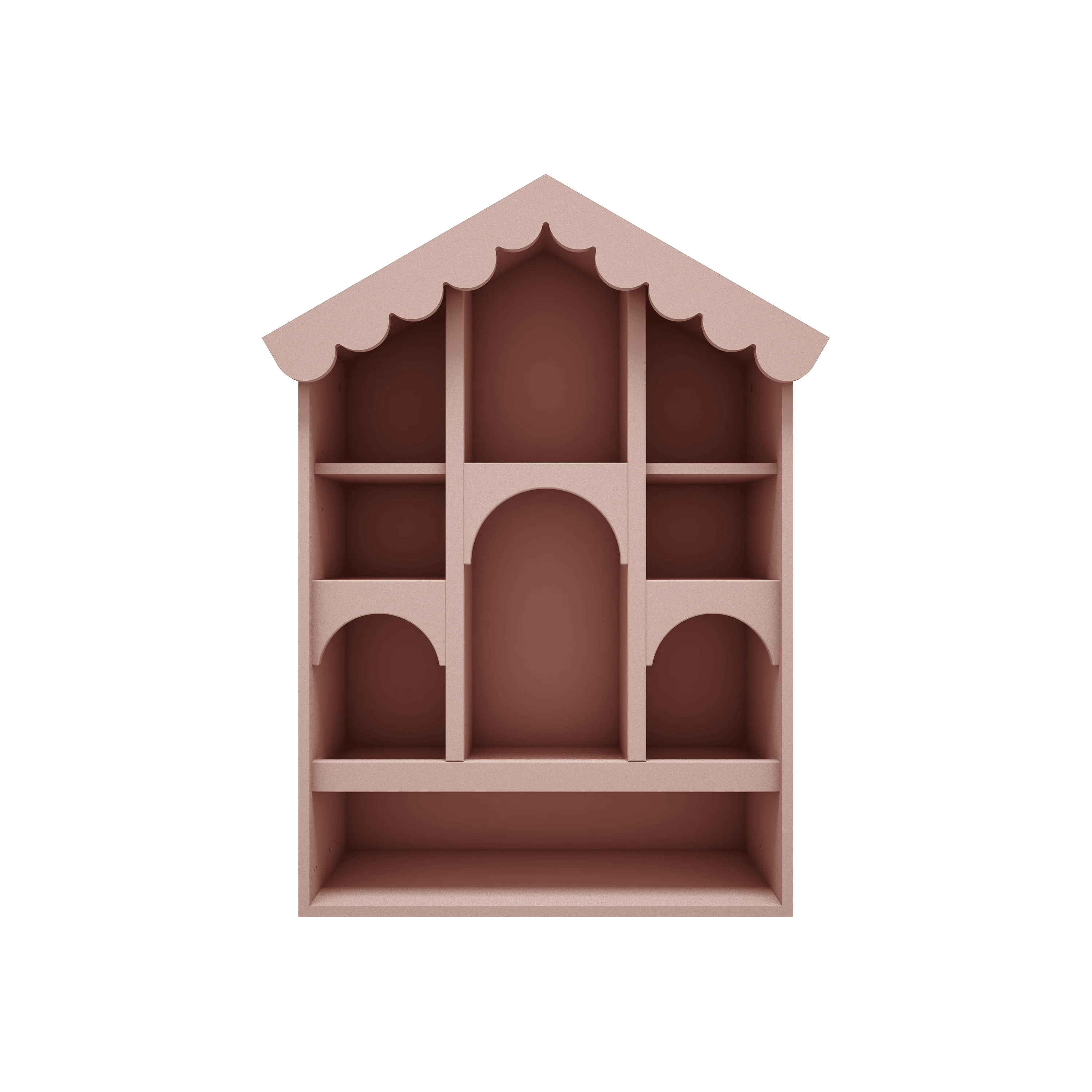 Babushka groot Poppenhuis roze