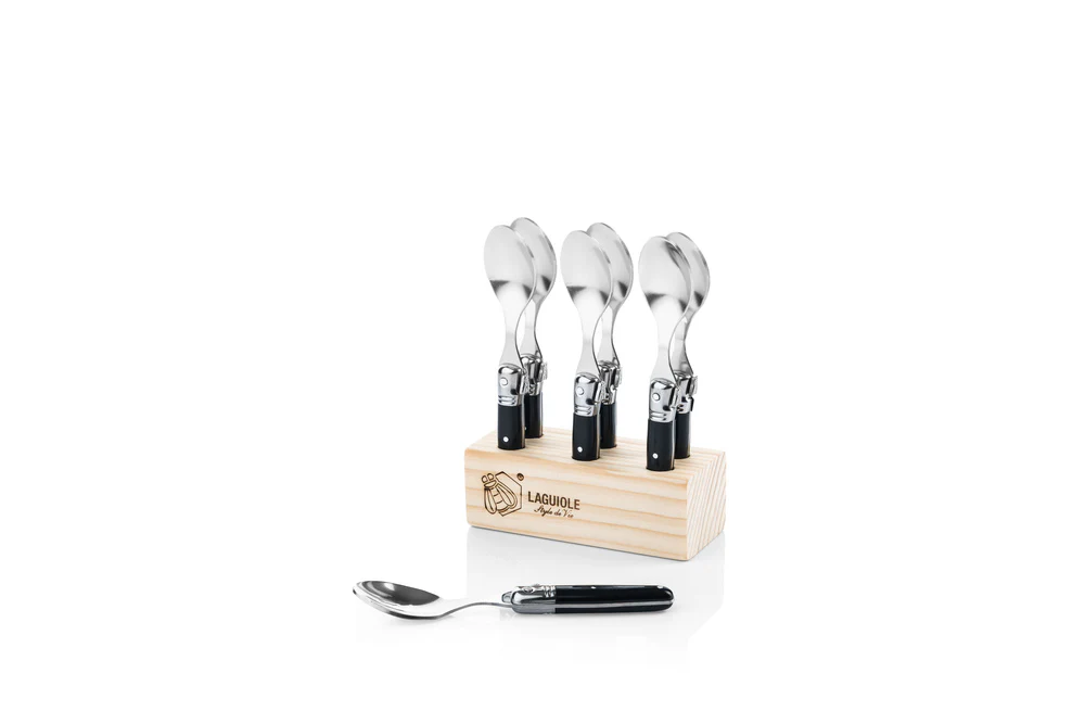 Premium Line Mini lepels set van 6 – Zwart