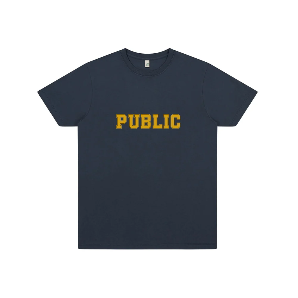 “ACADEMY” T-SHIRT (DENIM BLUE)