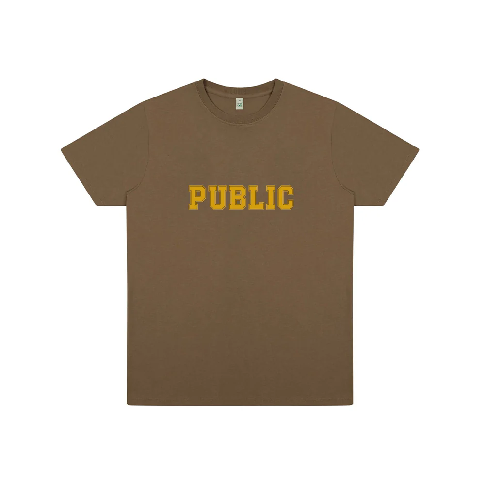 “ACADEMY” T-SHIRT (FADED BROWN)
